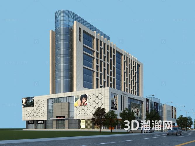 現代 商業樓 商業綜合樓3d模型